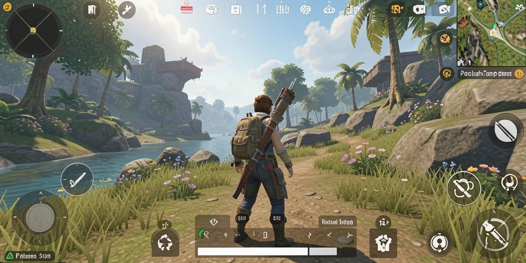 Menampilkan aksi seru dari gameplay Open World 5RT.