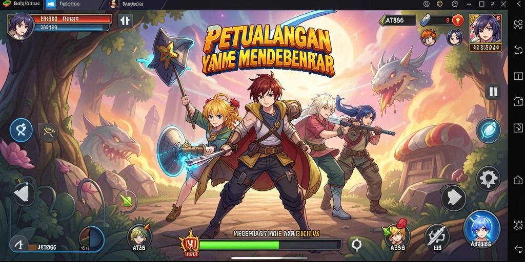 Gameplay seru dari AT866 dengan karakter Anime yang mempesona.