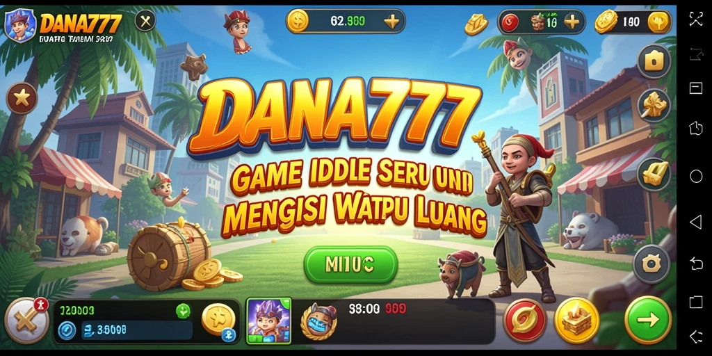 Tampilan gameplay menarik dari DANA777 dengan elemen Idle yang seru.