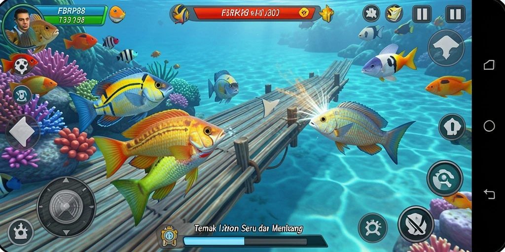 Gameplay seru saat menembak ikan di FBRP88.
