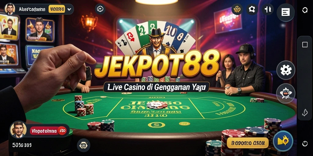 Tampilan gameplay JEKPOT88 yang menakjubkan dan interaktif.