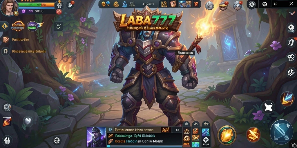 Screenshot LABA777 menampilkan aksi seru dalam pertempuran MMORPG.