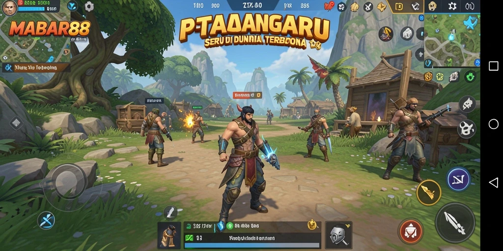 Tampilan gameplay MABAR88 yang menarik di dunia terbuka.