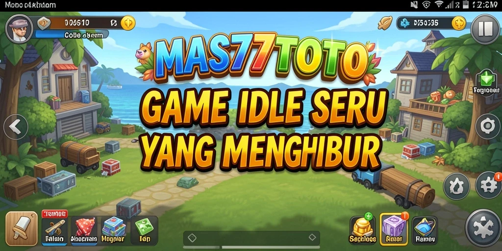 Screenshot gameplay Idle yang menampilkan kemajuan permainan.