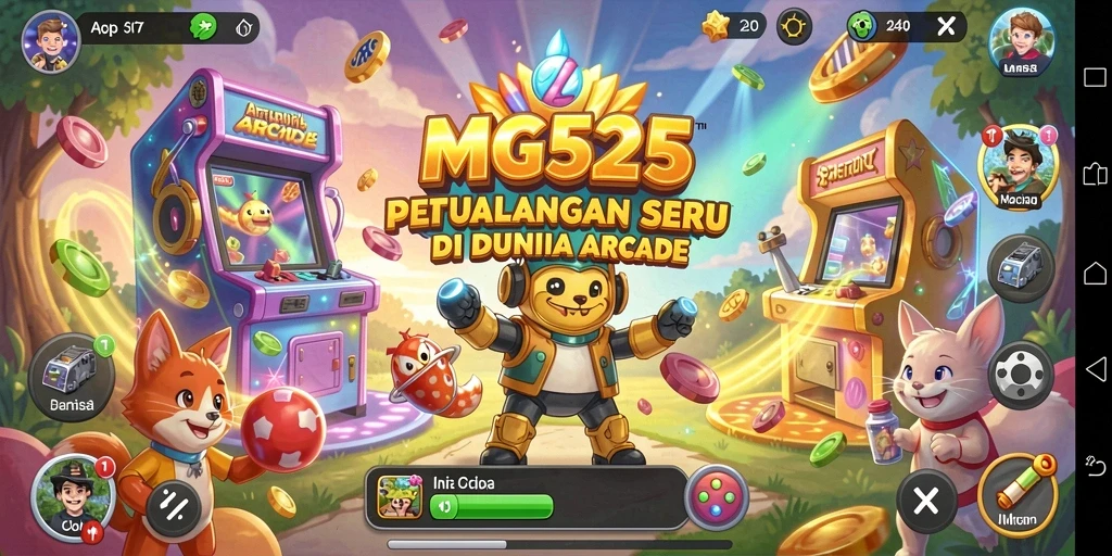 Tampilan gameplay seru dan penuh aksi dalam MG525.