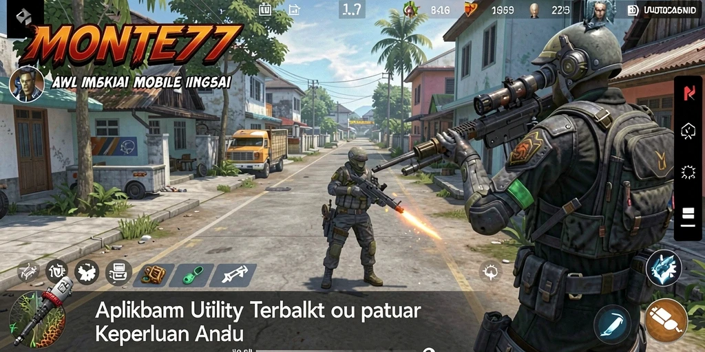 Tampilan antarmuka MONTE77 yang bersih dan fungsional.