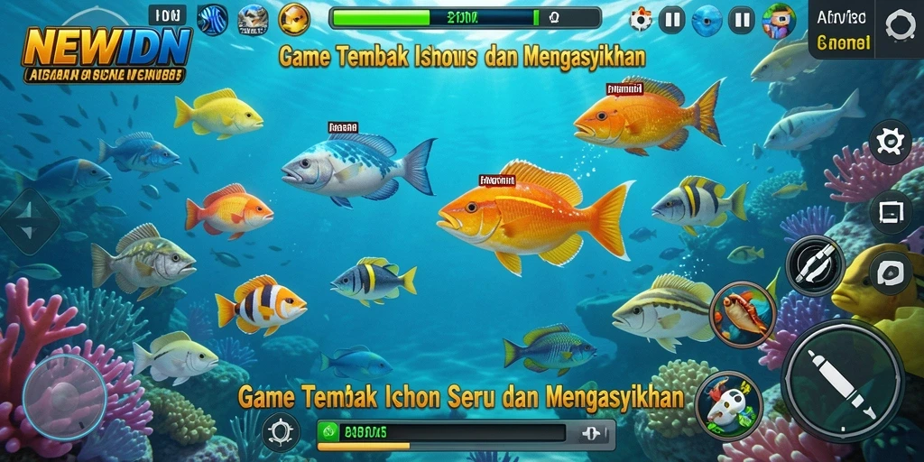 Tangkapan ikan yang menakjubkan dalam gameplay NEWIDN.