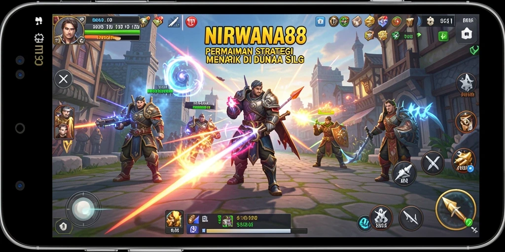 Screenshot utama NIRWANA88 yang menunjukkan pertarungan strategi yang intens.
