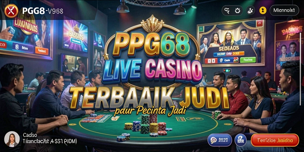 Tampilan gameplay Live Casino yang mengasyikkan di PGG68.