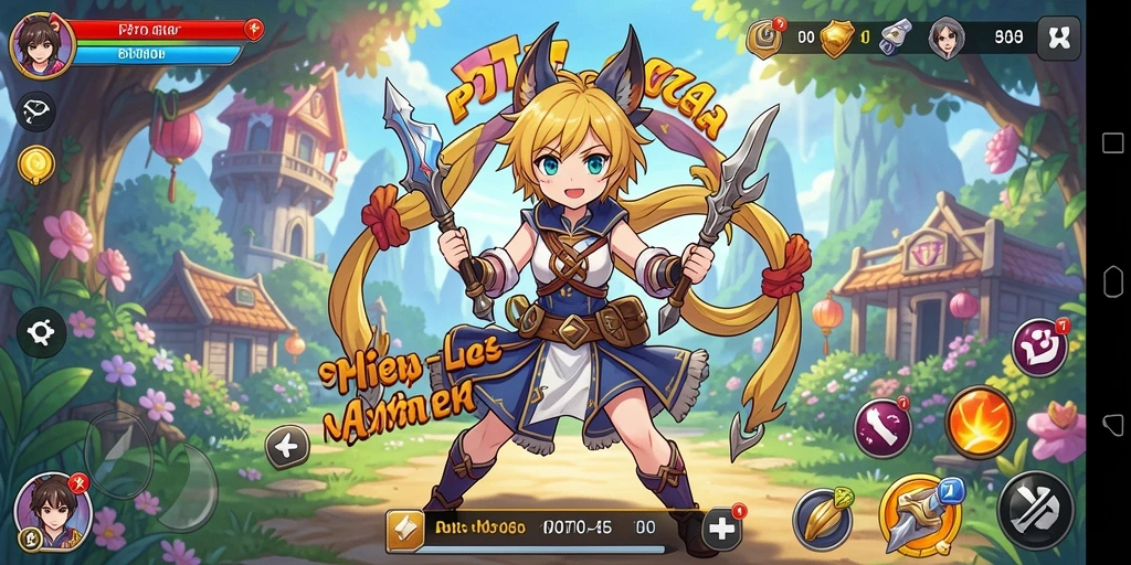 Gameplay PTTOGEL menampilkan karakter Anime yang dinamis dan penuh aksi.