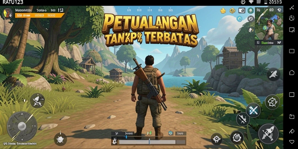Gameplay RATU123 yang menakjubkan di dunia terbuka.